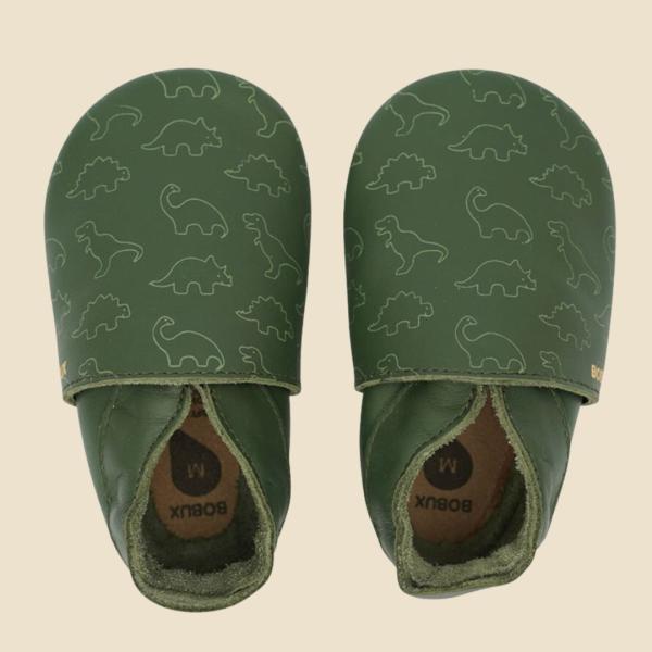 Bobux: Soft sole Dino Olive