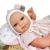 Ръчно изработена кукла от Испания - Reborn Baby Doll - Реалистично бебе с одеяло, шапка и аксесоари в розов цвят