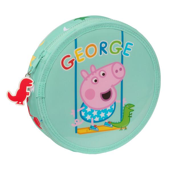 Safta: Кръгъл несесер с моливи и флумастери - Peppa George