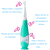 Brush-Baby: Електрическа четка за зъби с USB захранване и 1 резервна глава - BabySonic Teal 0-3 години