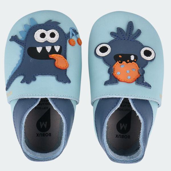 Bobux Soft Sole: Monster Celestian Blue