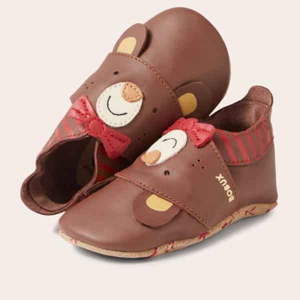 Bobux Soft Sole: Smart Bear Cappuccino